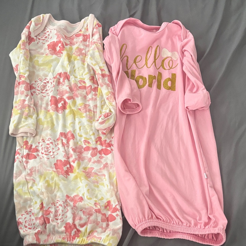 Pink and Floral Kids Pajamas Set